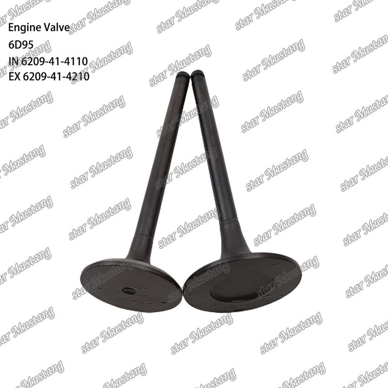 Βαλβίδα 6D95 IN 6209-41-4110 EX 6209-41-4210 Κατάλληλη για ανταλλακτικά κινητήρων Komatsu