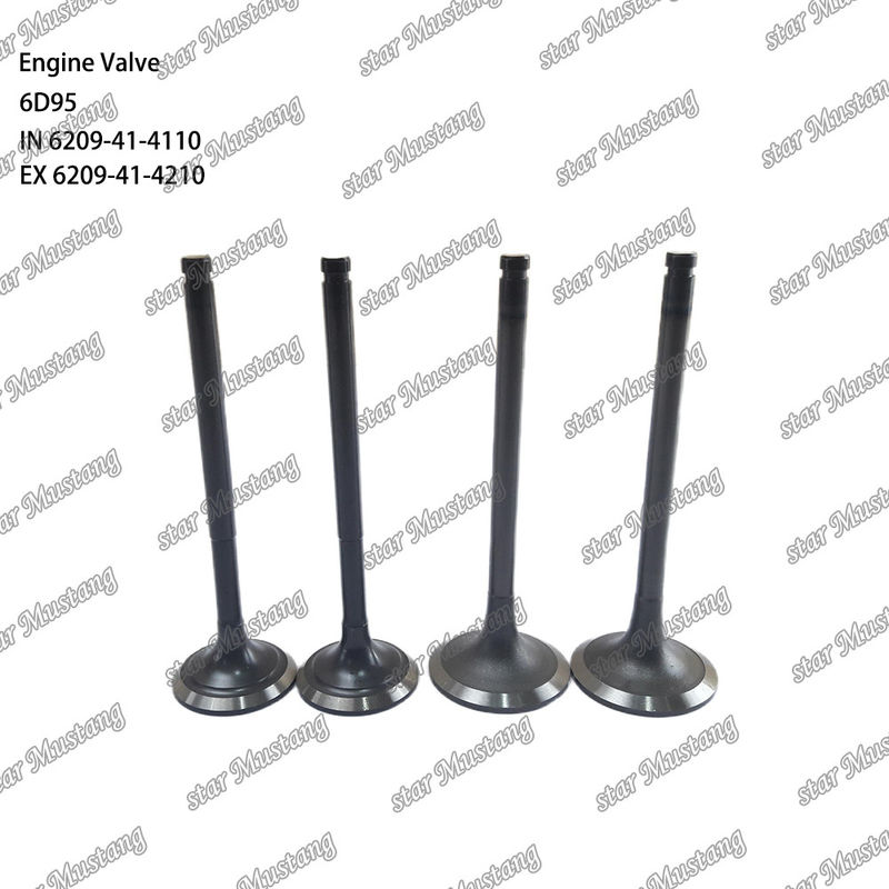 Βαλβίδα 6D95 IN 6209-41-4110 EX 6209-41-4210 Κατάλληλη για ανταλλακτικά κινητήρων Komatsu