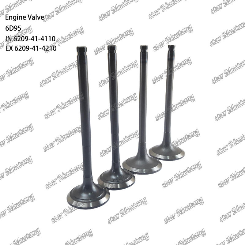 Βαλβίδα 6D95 IN 6209-41-4110 EX 6209-41-4210 Κατάλληλη για ανταλλακτικά κινητήρων Komatsu