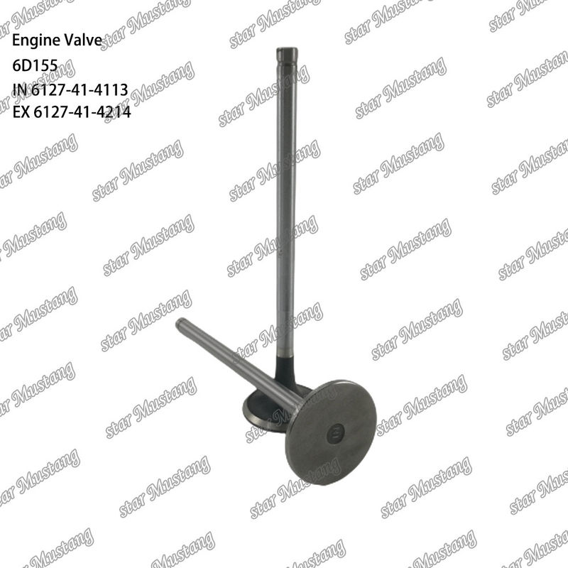 Βαλβίδα 6D155 IN 6127-41-4113 EX 6127-41-4214 Κατάλληλη για ανταλλακτικά κινητήρων Komatsu