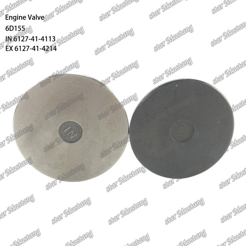 Βαλβίδα 6D155 IN 6127-41-4113 EX 6127-41-4214 Κατάλληλη για ανταλλακτικά κινητήρων Komatsu