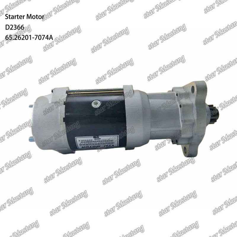 D2366 Μηχανικός κινητήρας εκκίνησης 39MT 24V 9.0KW 11T 65.26201-7074A Για ανταλλακτικά κινητήρα DOOSAN DAEWOO