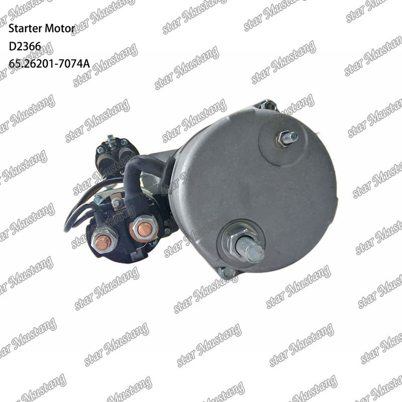D2366 Μηχανικός κινητήρας εκκίνησης 39MT 24V 9.0KW 11T 65.26201-7074A Για ανταλλακτικά κινητήρα DOOSAN DAEWOO