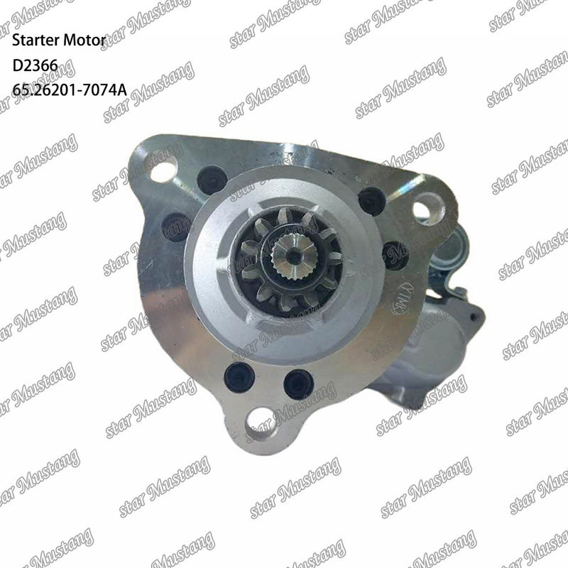 D2366 Μηχανικός κινητήρας εκκίνησης 39MT 24V 9.0KW 11T 65.26201-7074A Για ανταλλακτικά κινητήρα DOOSAN DAEWOO
