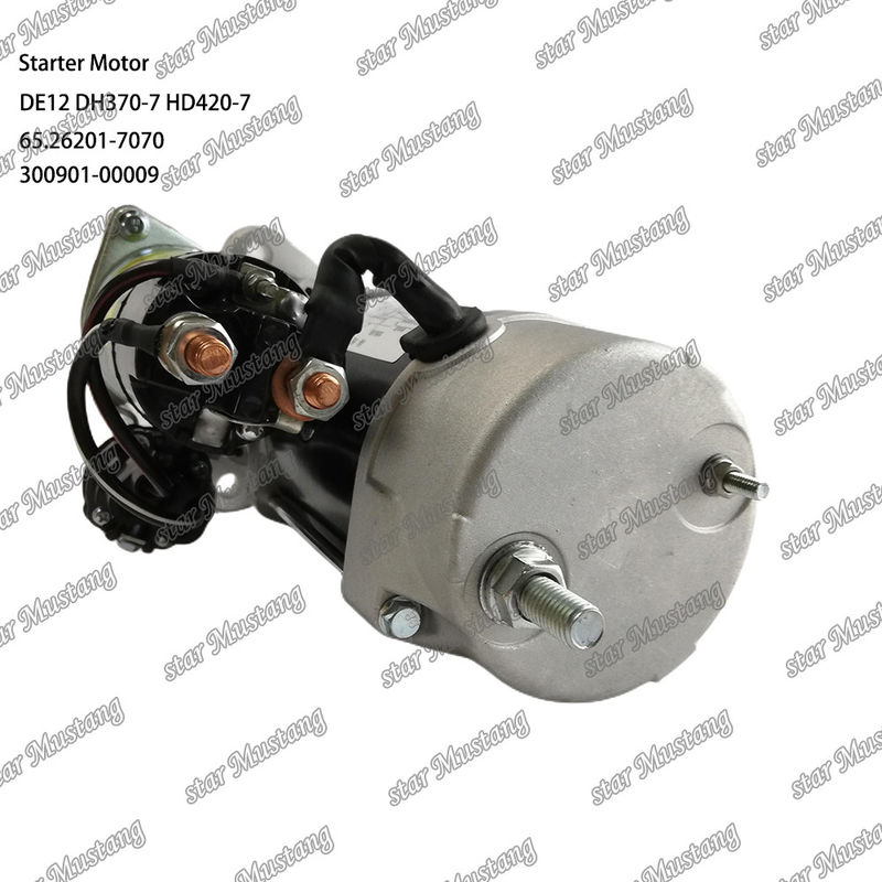 DE12 DH370-7 HD420-7 Μηχανικός κινητήρας εκκίνησης 24V 11T 9KW 65.26201-7070 300901-00009 Για ανταλλακτικά μηχανών DOOSAN DAEWOO