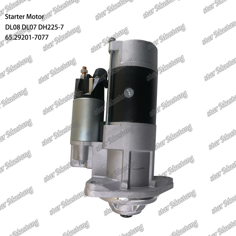 DL08 DL07 DH225-7 Μηχανικός κινητήρας εκκίνησης 24V 11T 5.5KW 65.29201-7077 Για ανταλλακτικά κινητήρα DOOSAN DAEWOO