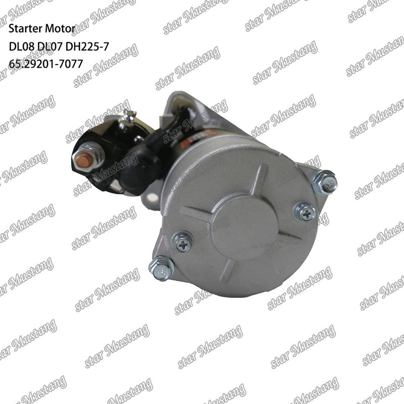 DL08 DL07 DH225-7 Μηχανικός κινητήρας εκκίνησης 24V 11T 5.5KW 65.29201-7077 Για ανταλλακτικά κινητήρα DOOSAN DAEWOO