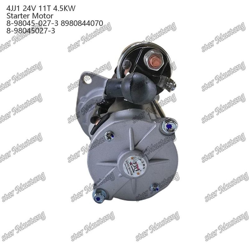 4JJ1 κινητήρας κινητήρα εκκίνησης 24V 11T 4.5KW 8-98045-027-3 8980844070 8-98045027-3 Για ανταλλακτικά κινητήρα ISUZU
