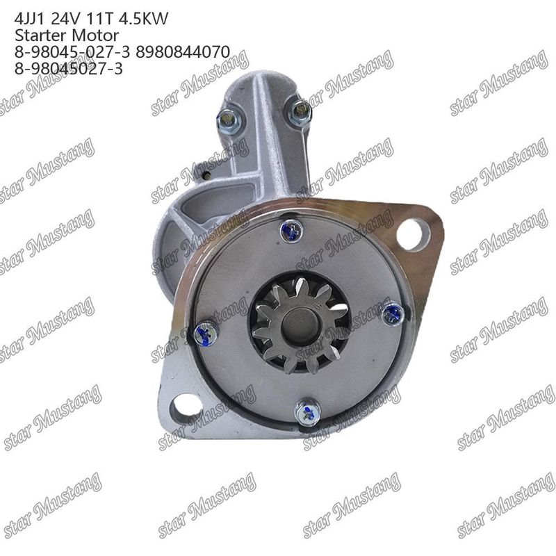 4JJ1 κινητήρας κινητήρα εκκίνησης 24V 11T 4.5KW 8-98045-027-3 8980844070 8-98045027-3 Για ανταλλακτικά κινητήρα ISUZU