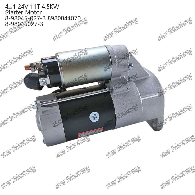 4JJ1 κινητήρας κινητήρα εκκίνησης 24V 11T 4.5KW 8-98045-027-3 8980844070 8-98045027-3 Για ανταλλακτικά κινητήρα ISUZU