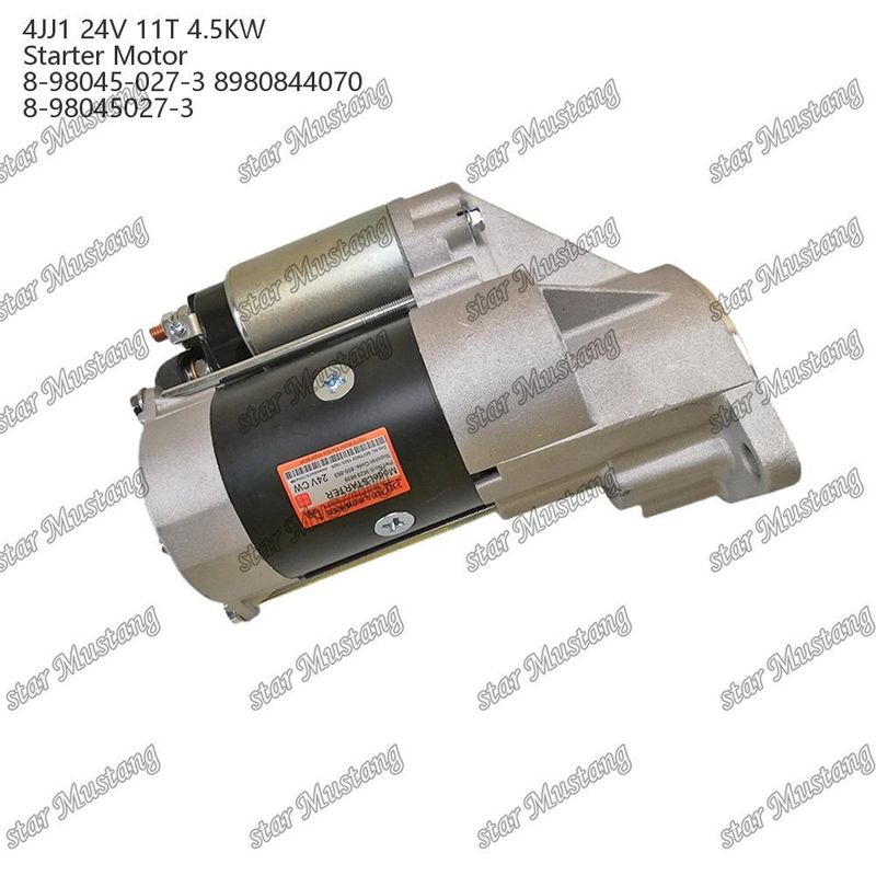 4JJ1 κινητήρας κινητήρα εκκίνησης 24V 11T 4.5KW 8-98045-027-3 8980844070 8-98045027-3 Για ανταλλακτικά κινητήρα ISUZU