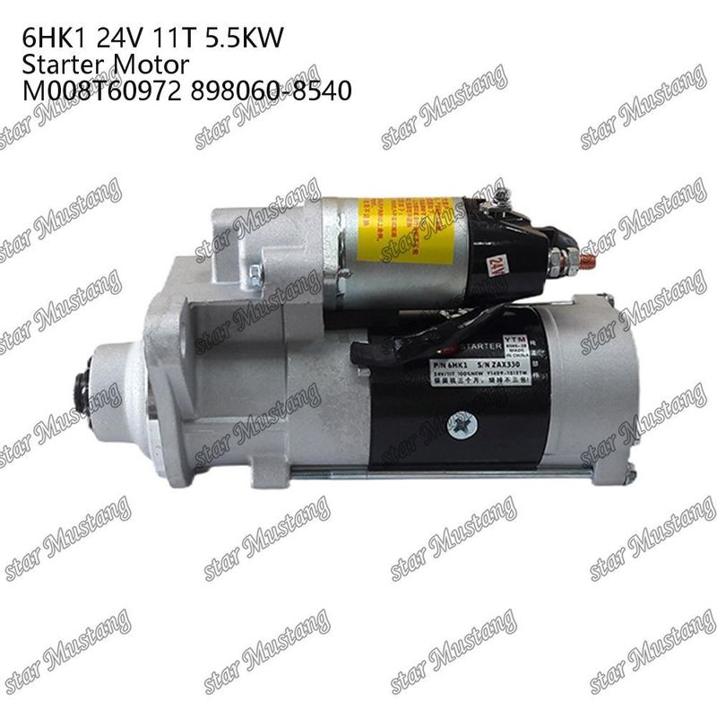 6HK1 κινητήρας κινητήρα 24V 11T 5.5KW M008T60972 898060-8540 Για ανταλλακτικά κινητήρα ISUZU