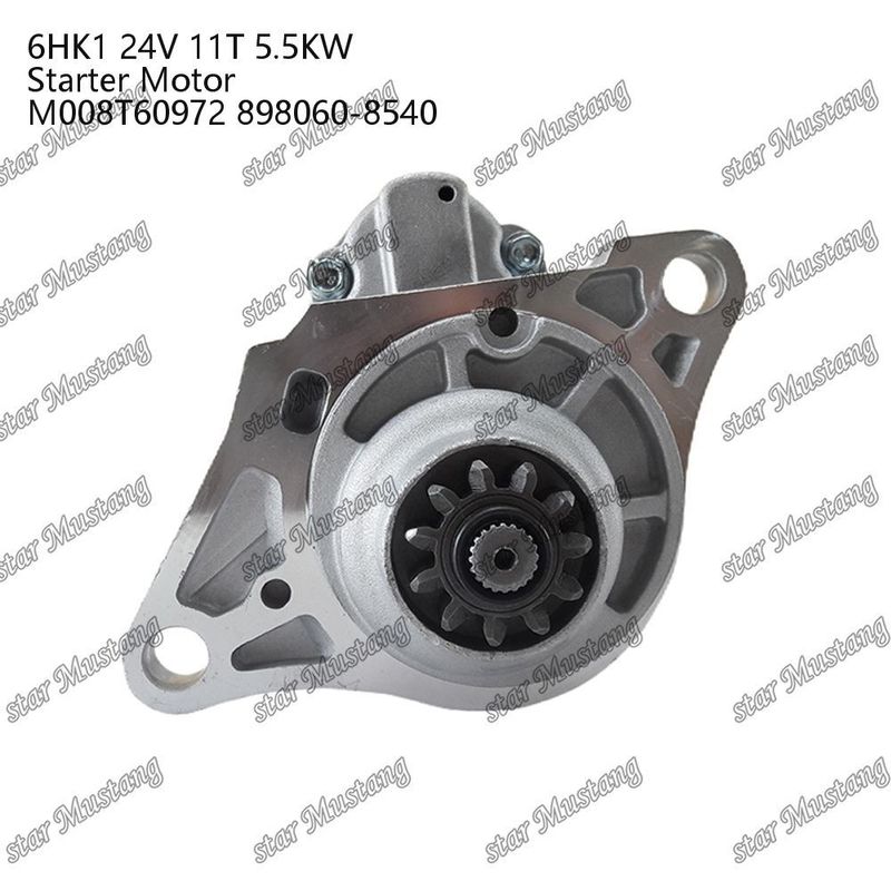 6HK1 κινητήρας κινητήρα 24V 11T 5.5KW M008T60972 898060-8540 Για ανταλλακτικά κινητήρα ISUZU
