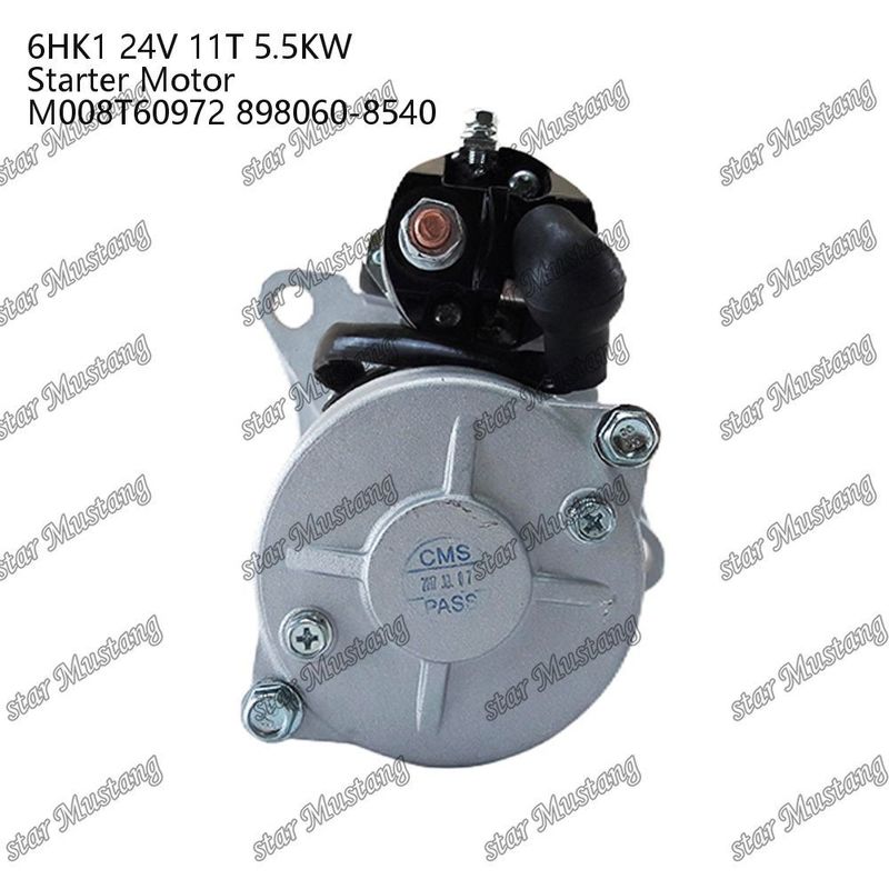 6HK1 κινητήρας κινητήρα 24V 11T 5.5KW M008T60972 898060-8540 Για ανταλλακτικά κινητήρα ISUZU