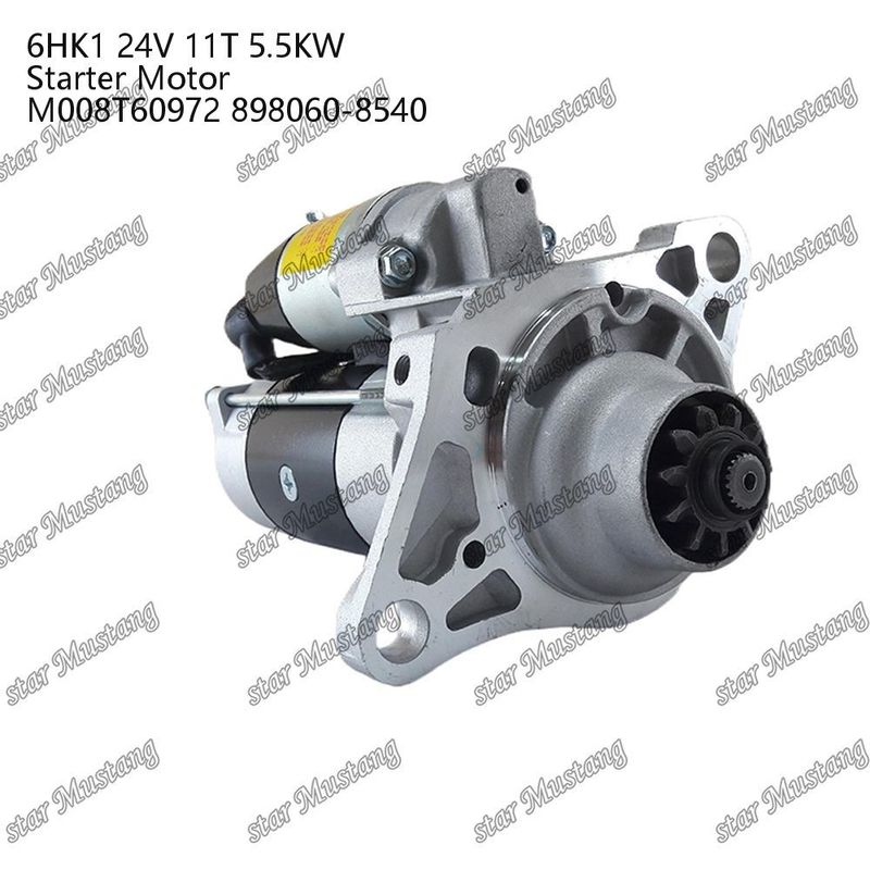 6HK1 κινητήρας κινητήρα 24V 11T 5.5KW M008T60972 898060-8540 Για ανταλλακτικά κινητήρα ISUZU