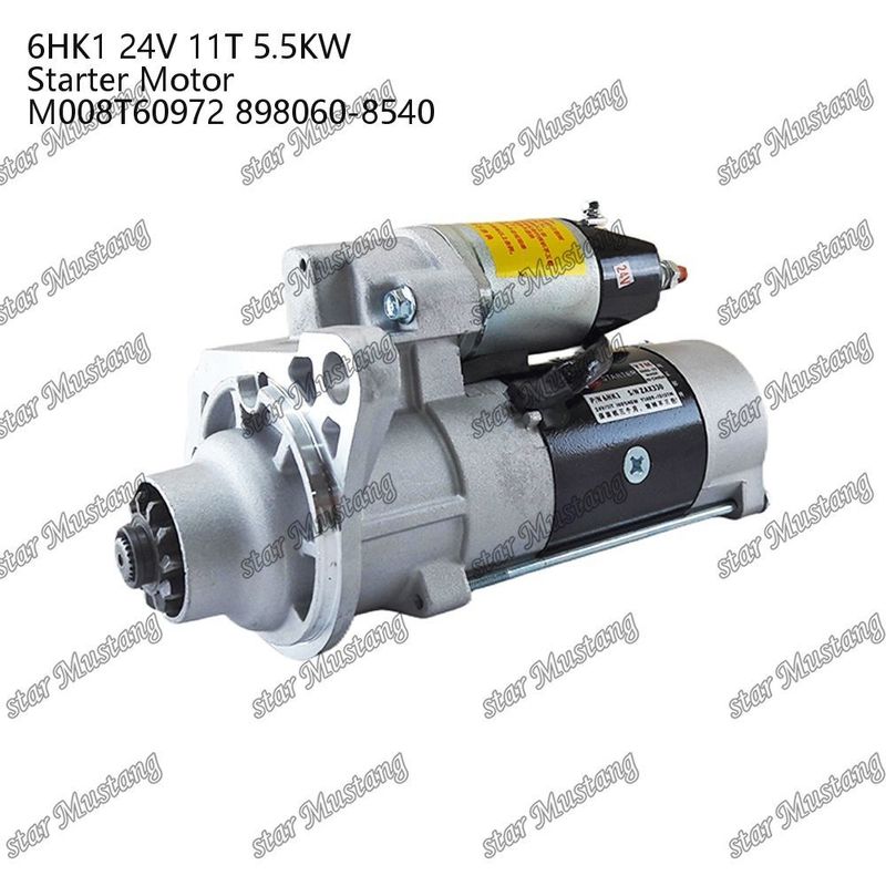 6HK1 κινητήρας κινητήρα 24V 11T 5.5KW M008T60972 898060-8540 Για ανταλλακτικά κινητήρα ISUZU