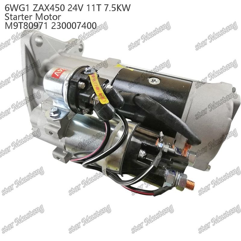 6WG1 ZAX450 κινητήρας κινητήρας εκκίνησης 24V 11T 7,5 kW DI τύπου M9T80971 230007400 Για ανταλλακτικά κινητήρα ISUZU