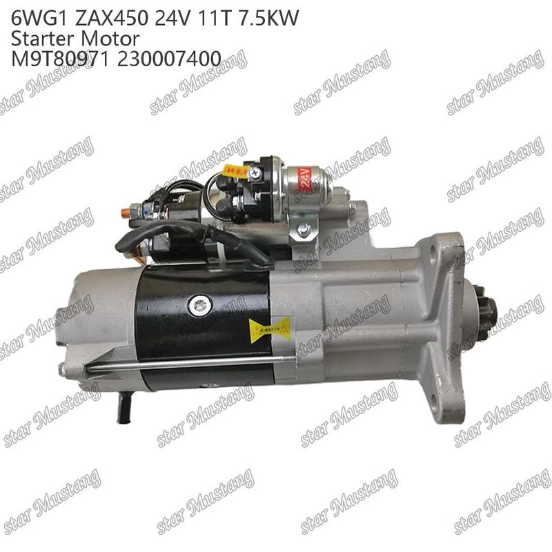 6WG1 ZAX450 κινητήρας κινητήρας εκκίνησης 24V 11T 7,5 kW DI τύπου M9T80971 230007400 Για ανταλλακτικά κινητήρα ISUZU
