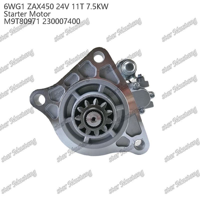 6WG1 ZAX450 κινητήρας κινητήρας εκκίνησης 24V 11T 7,5 kW DI τύπου M9T80971 230007400 Για ανταλλακτικά κινητήρα ISUZU