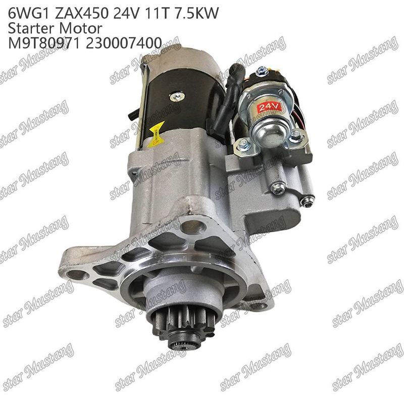 6WG1 ZAX450 κινητήρας κινητήρας εκκίνησης 24V 11T 7,5 kW DI τύπου M9T80971 230007400 Για ανταλλακτικά κινητήρα ISUZU