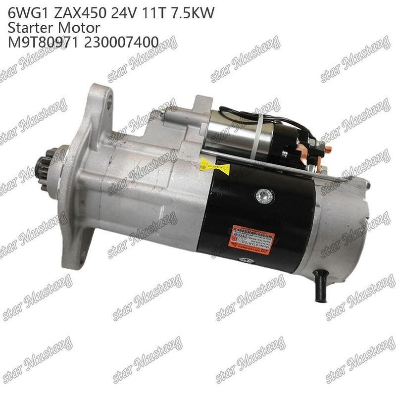 6WG1 ZAX450 κινητήρας κινητήρας εκκίνησης 24V 11T 7,5 kW DI τύπου M9T80971 230007400 Για ανταλλακτικά κινητήρα ISUZU