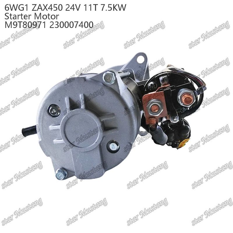 6WG1 ZAX450 κινητήρας κινητήρας εκκίνησης 24V 11T 7,5 kW DI τύπου M9T80971 230007400 Για ανταλλακτικά κινητήρα ISUZU