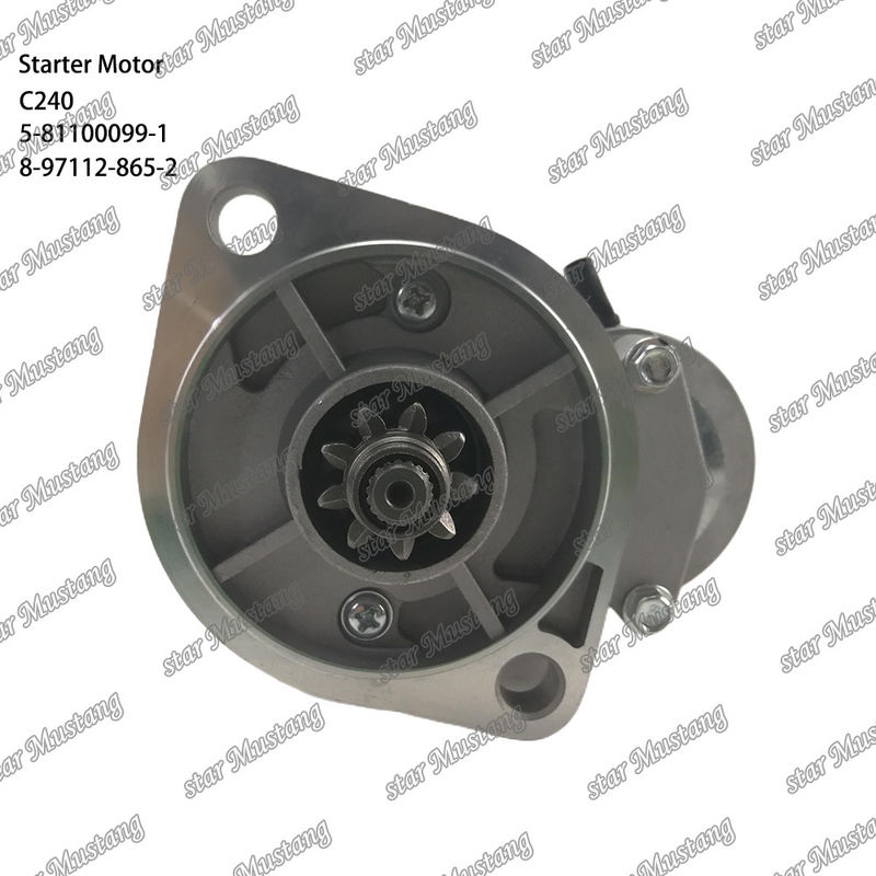 C240 κινητήρας κινητήρα 9T 12V 5-81100099-1 8-97112-865-2 Για ανταλλακτικά κινητήρα ISUZU