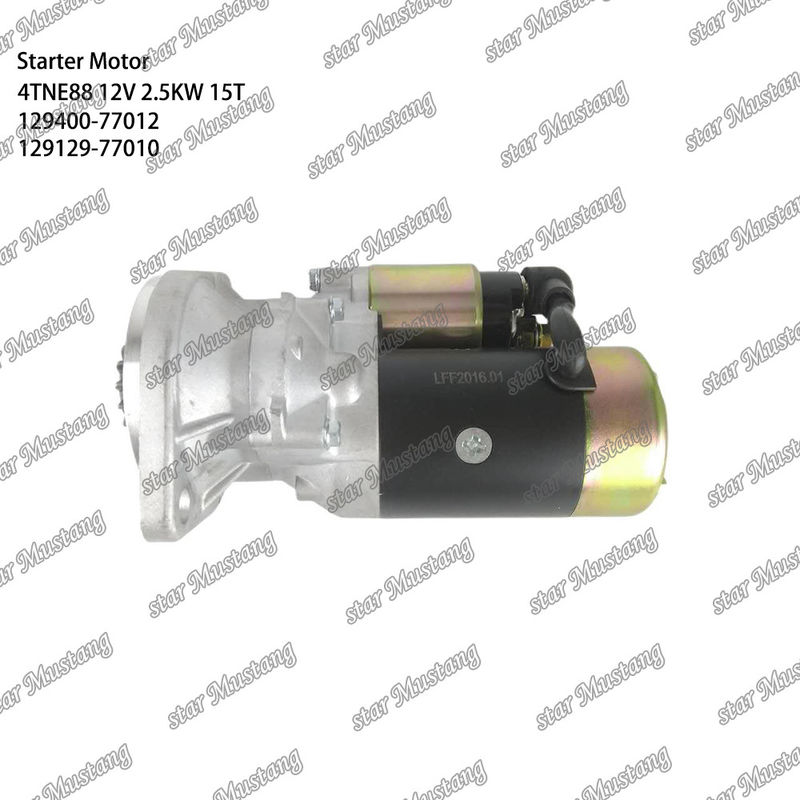 4TNE88 κινητήρας κινητήρας εκκίνησης 12V 2.5KW 15T 129400-77012 129129-77010 Για ανταλλακτικά κινητήρα YANMAR