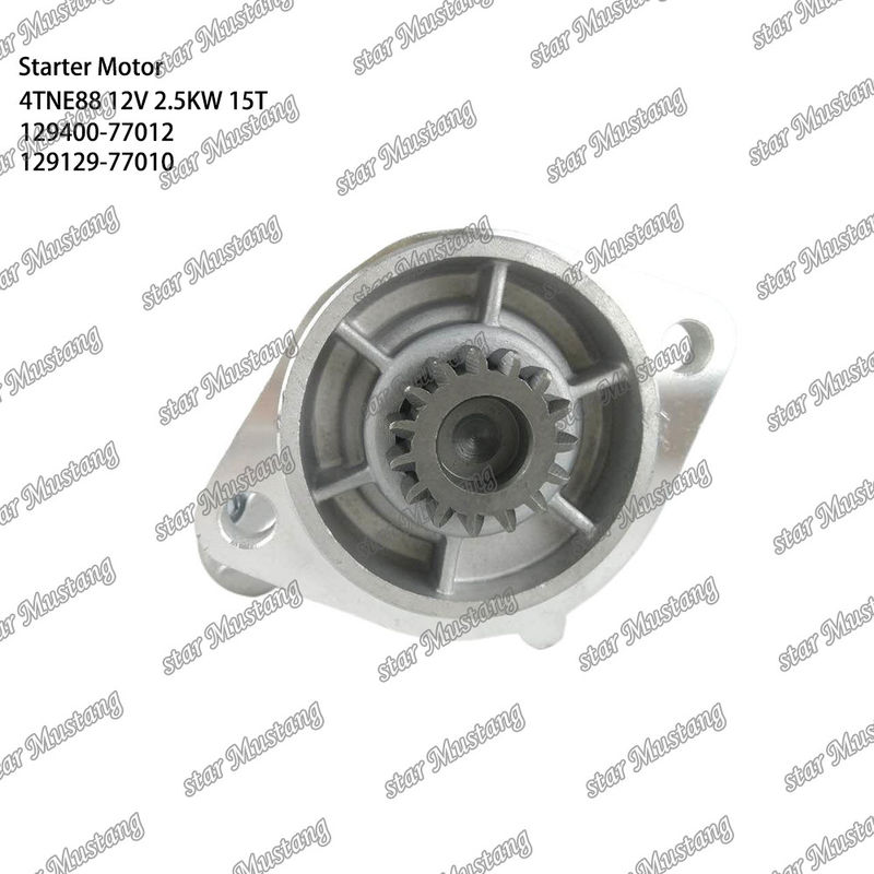 4TNE88 κινητήρας κινητήρας εκκίνησης 12V 2.5KW 15T 129400-77012 129129-77010 Για ανταλλακτικά κινητήρα YANMAR