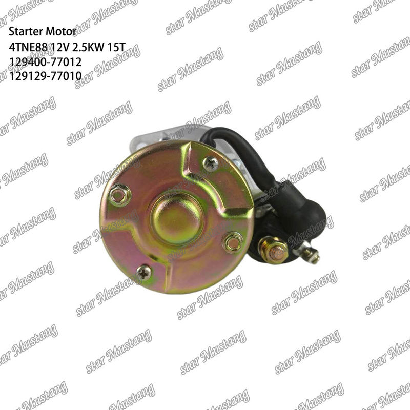 4TNE88 κινητήρας κινητήρας εκκίνησης 12V 2.5KW 15T 129400-77012 129129-77010 Για ανταλλακτικά κινητήρα YANMAR
