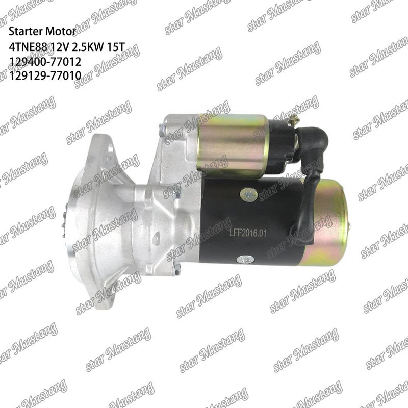 4TNE88 κινητήρας κινητήρας εκκίνησης 12V 2.5KW 15T 129400-77012 129129-77010 Για ανταλλακτικά κινητήρα YANMAR