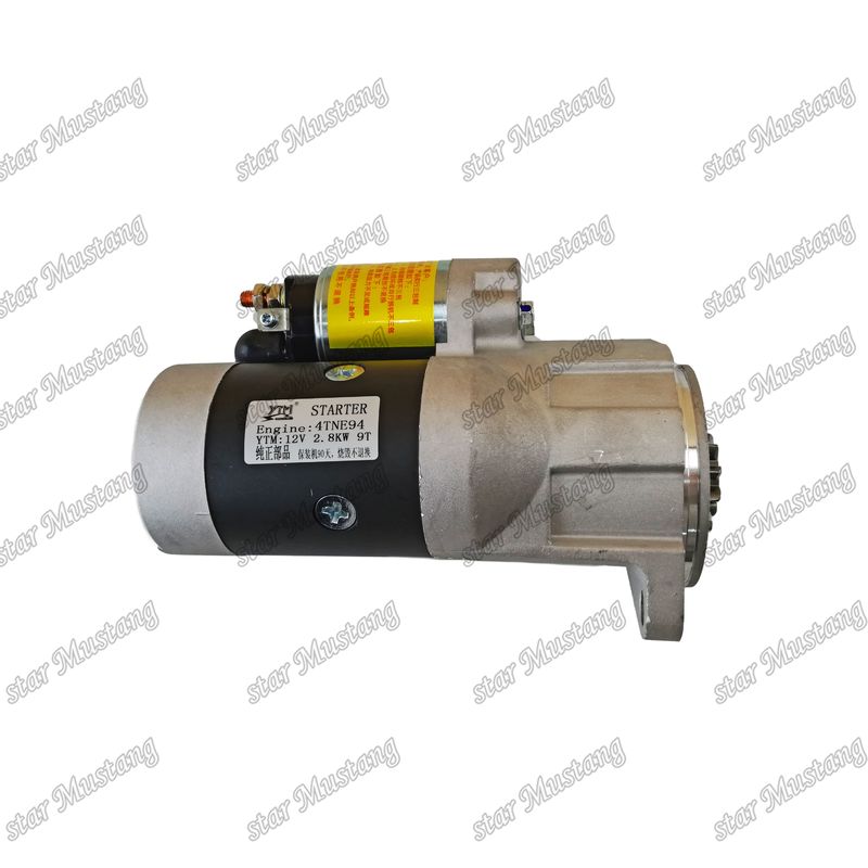 4TNE94 Μηχανικός κινητήρας εκκίνησης 12V 2.8KW 9T Για ανταλλακτικά κινητήρα YANMAR