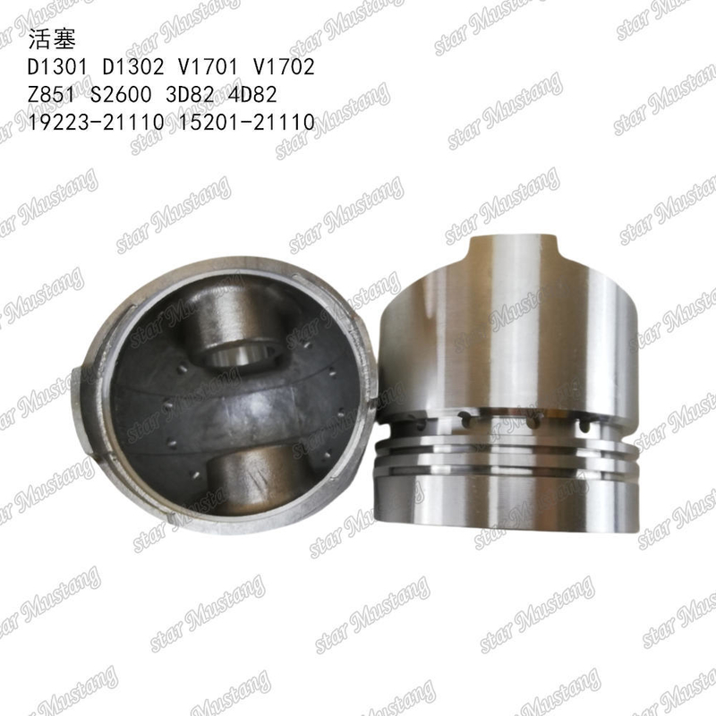 Έμβολο D1301 D1302 V1701 V1702 Z851 S2600 3D82 4D82 19223-21110 15201-21110 Κατάλληλο Για Ανταλλακτικά Κινητήρα KUBOTA