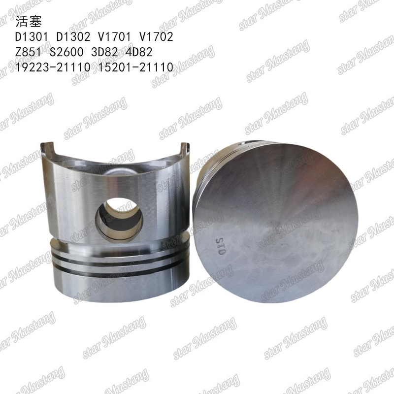 Έμβολο D1301 D1302 V1701 V1702 Z851 S2600 3D82 4D82 19223-21110 15201-21110 Κατάλληλο Για Ανταλλακτικά Κινητήρα KUBOTA