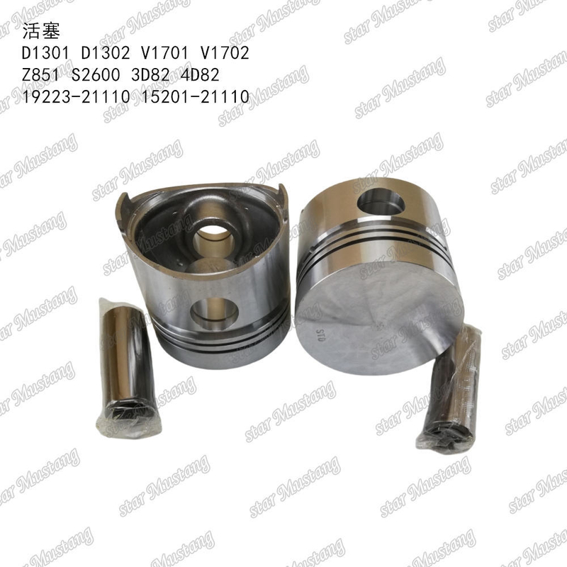 Έμβολο D1301 D1302 V1701 V1702 Z851 S2600 3D82 4D82 19223-21110 15201-21110 Κατάλληλο Για Ανταλλακτικά Κινητήρα KUBOTA