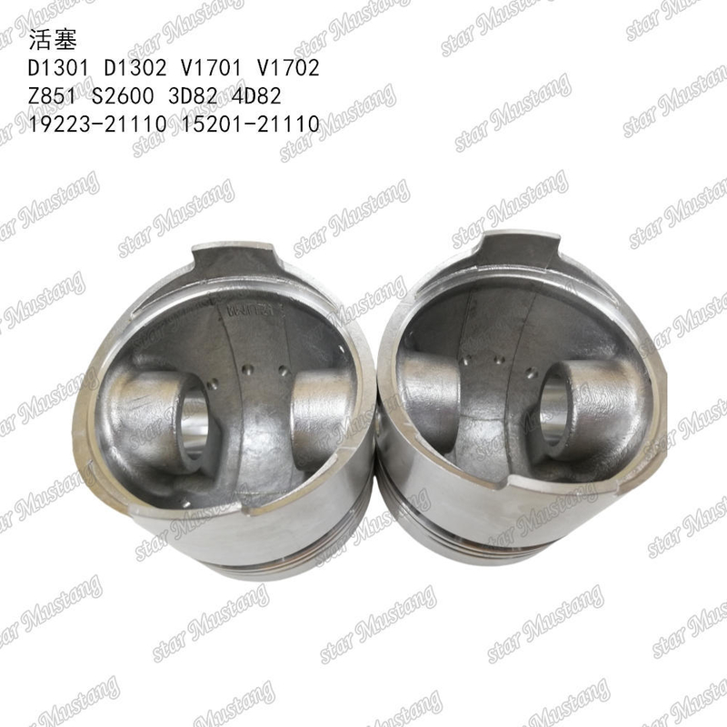 Έμβολο D1301 D1302 V1701 V1702 Z851 S2600 3D82 4D82 19223-21110 15201-21110 Κατάλληλο Για Ανταλλακτικά Κινητήρα KUBOTA
