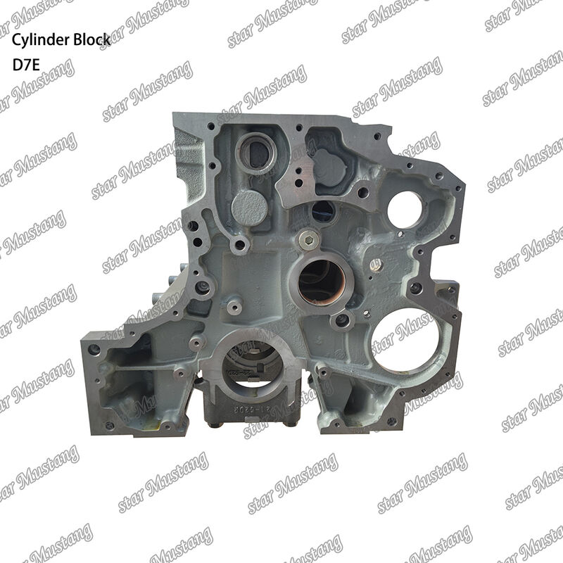 Cylinder Block Model D7E для дизельного двигателя с цельной конструкцией и размерами OEM
